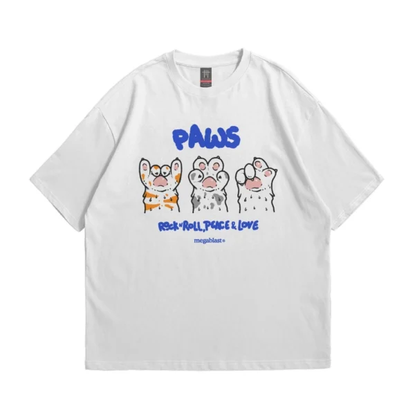 Paws Oversized T‑Shirt