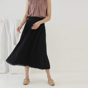 Slate Pleated Skirt