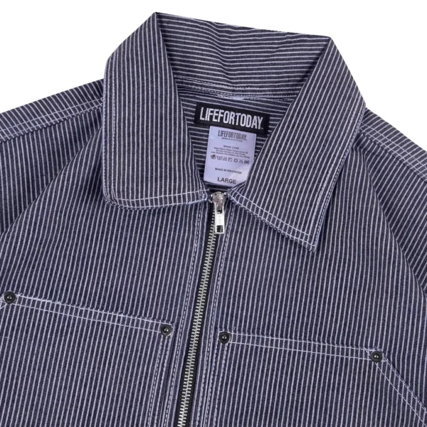Hickory Half‑Zip Work Shirt