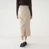 Nerra Chino Midi Skirt